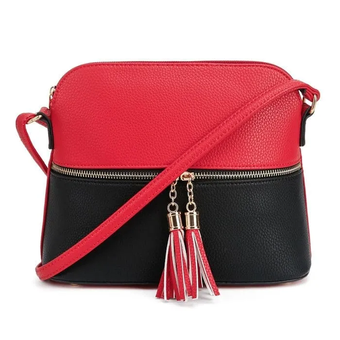 HY3031P  Monogrammable Fashion Crossbody Bag with Tassel