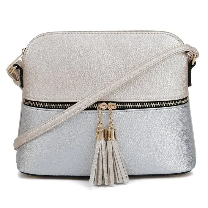 HY3031P  Monogrammable Fashion Crossbody Bag with Tassel