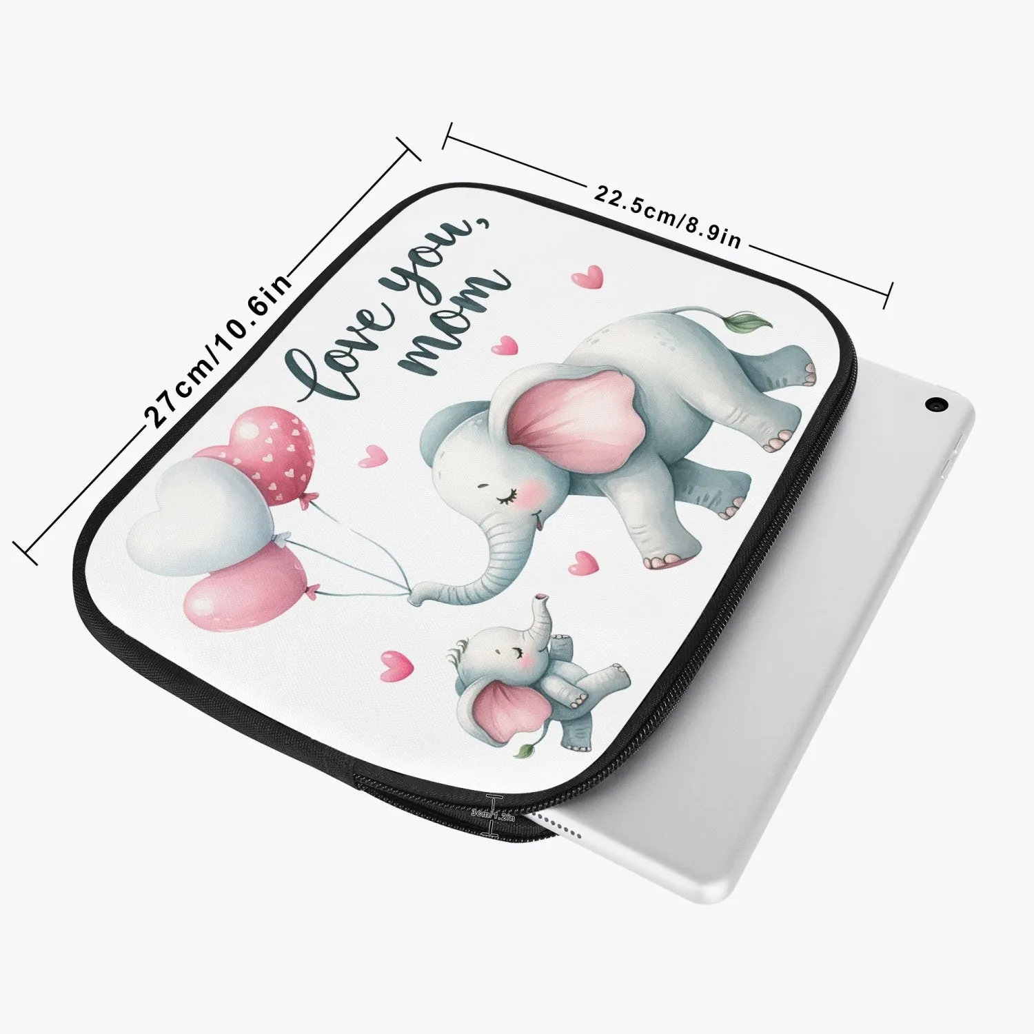 iPad Sleeve - Elephant - Love you Mom