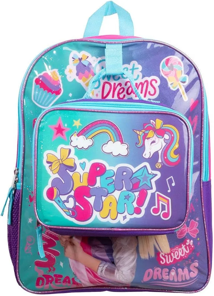 Jojo Siwa Super Star Dreams 2-Piece 16" Kids Backpack Lunch Box Set