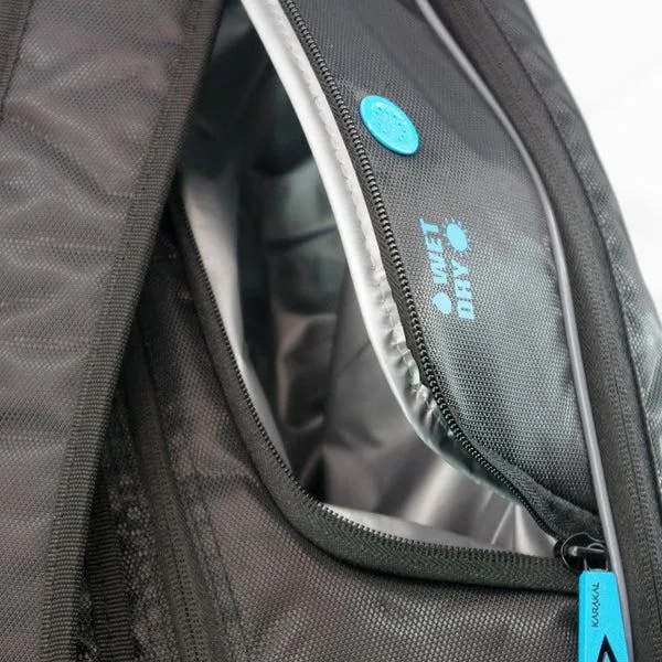 Karakal Pro Tour 2.1 Comp 9 Racket Bag Wet & Dry Compartment Side Pockets