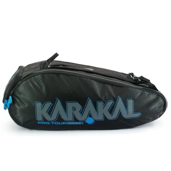 Karakal Pro Tour 2.1 Comp 9 Racket Bag Wet & Dry Compartment Side Pockets