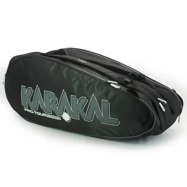 Karakal Pro Tour 2.1 Comp 9 Racket Bag Wet & Dry Compartment Side Pockets