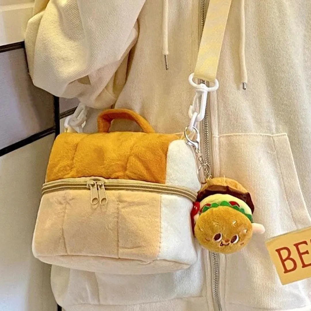 Kawaii Baked Bread Plush Backpack - Kawaii Bag