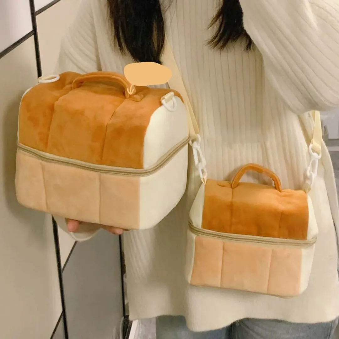 Kawaii Baked Bread Plush Backpack - Kawaii Bag