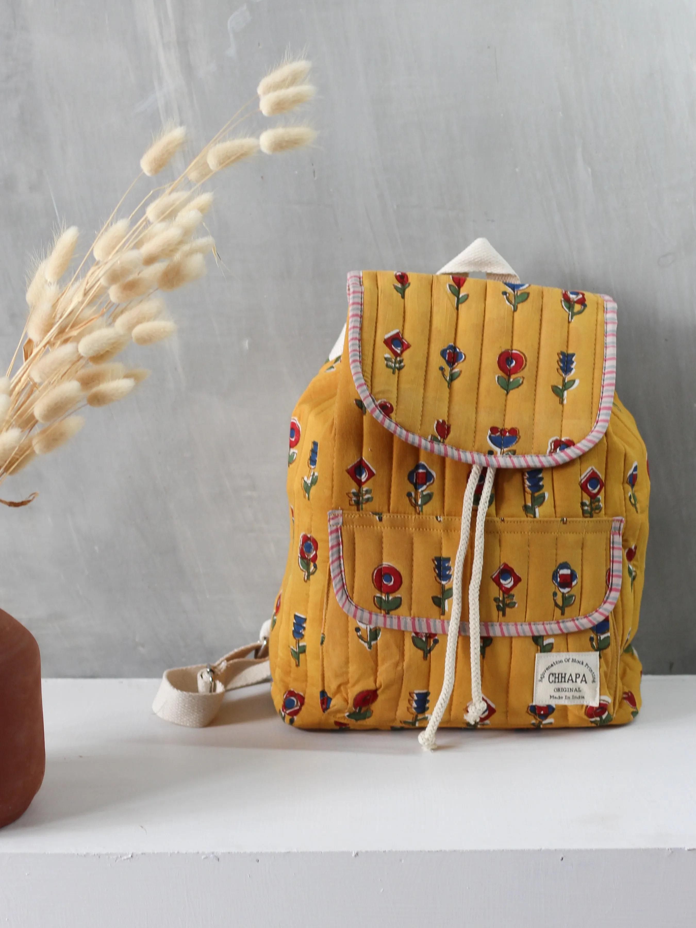 KIDS -YELLOW KUSUM BAG