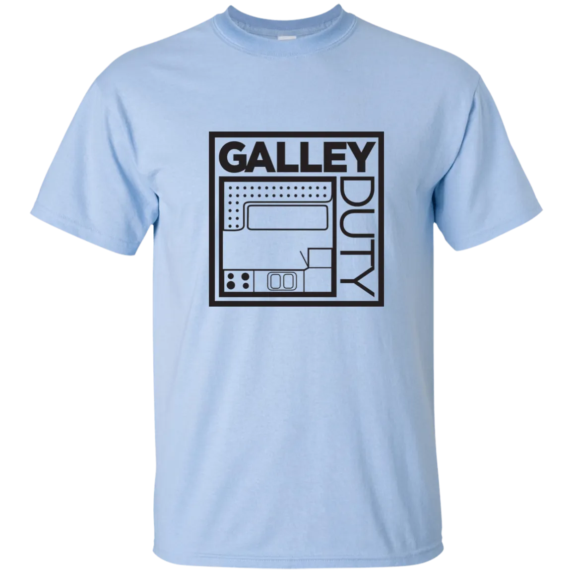 “Know Your Boat” – Galley - Black on Custom Ultra Cotton T-Shirt