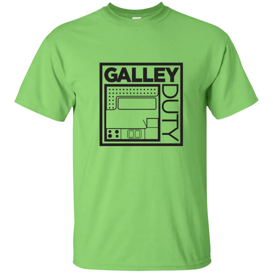 “Know Your Boat” – Galley - Black on Custom Ultra Cotton T-Shirt