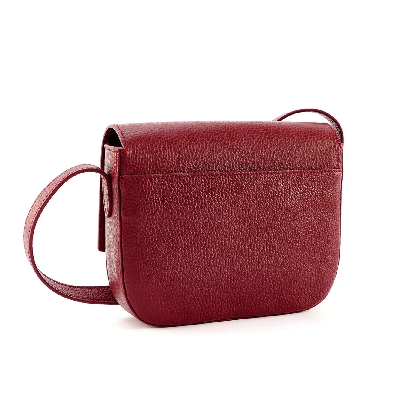 Landa Leather Mini Olivo Crossbody | Burgundy