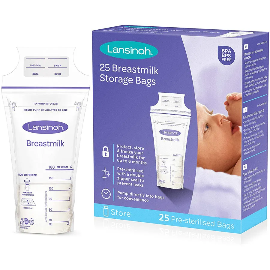 Lansinoh - 25 Breastmilk Storage Bags