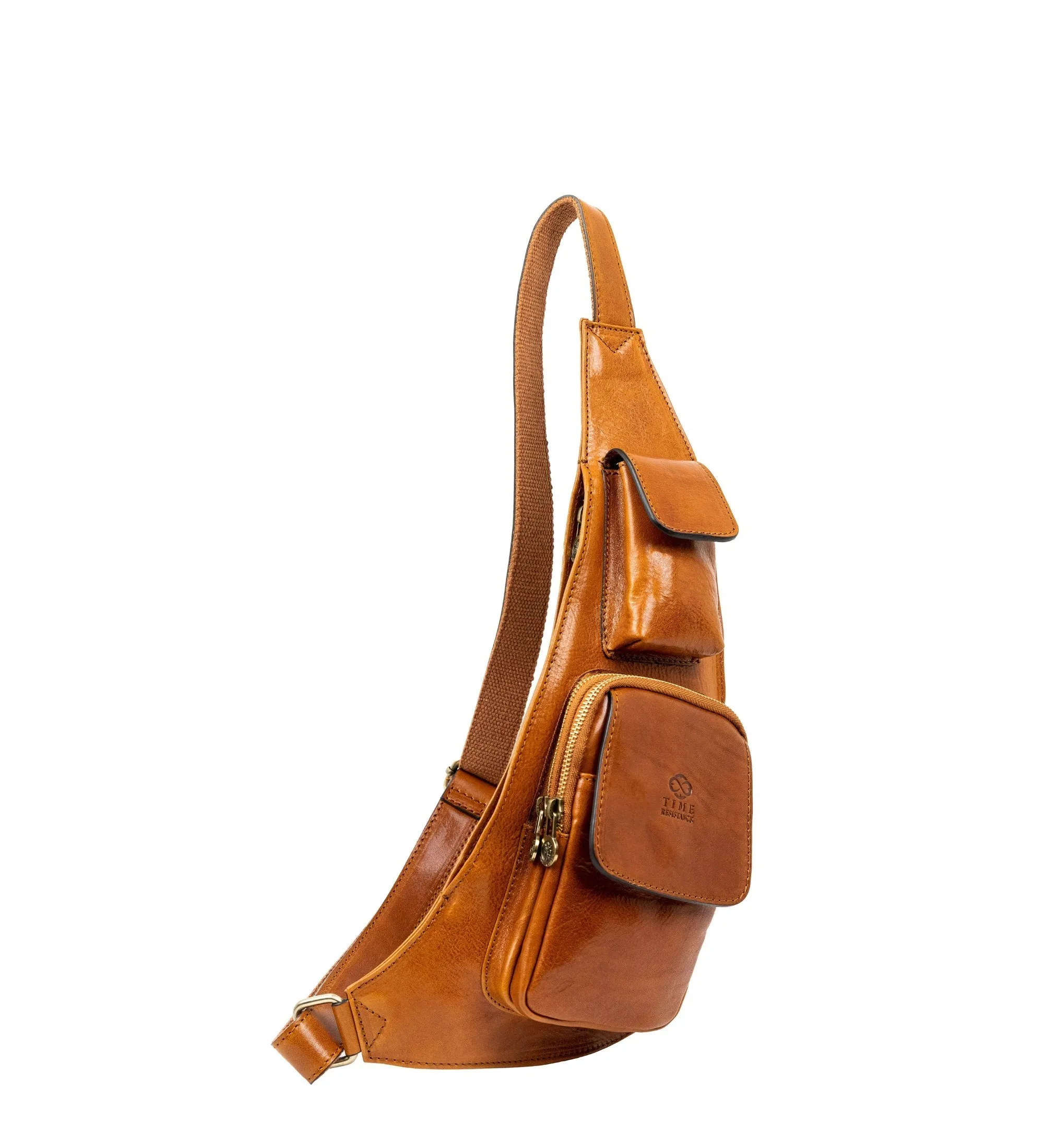 Leather Sling Bag Crossbody Bag - The Monk