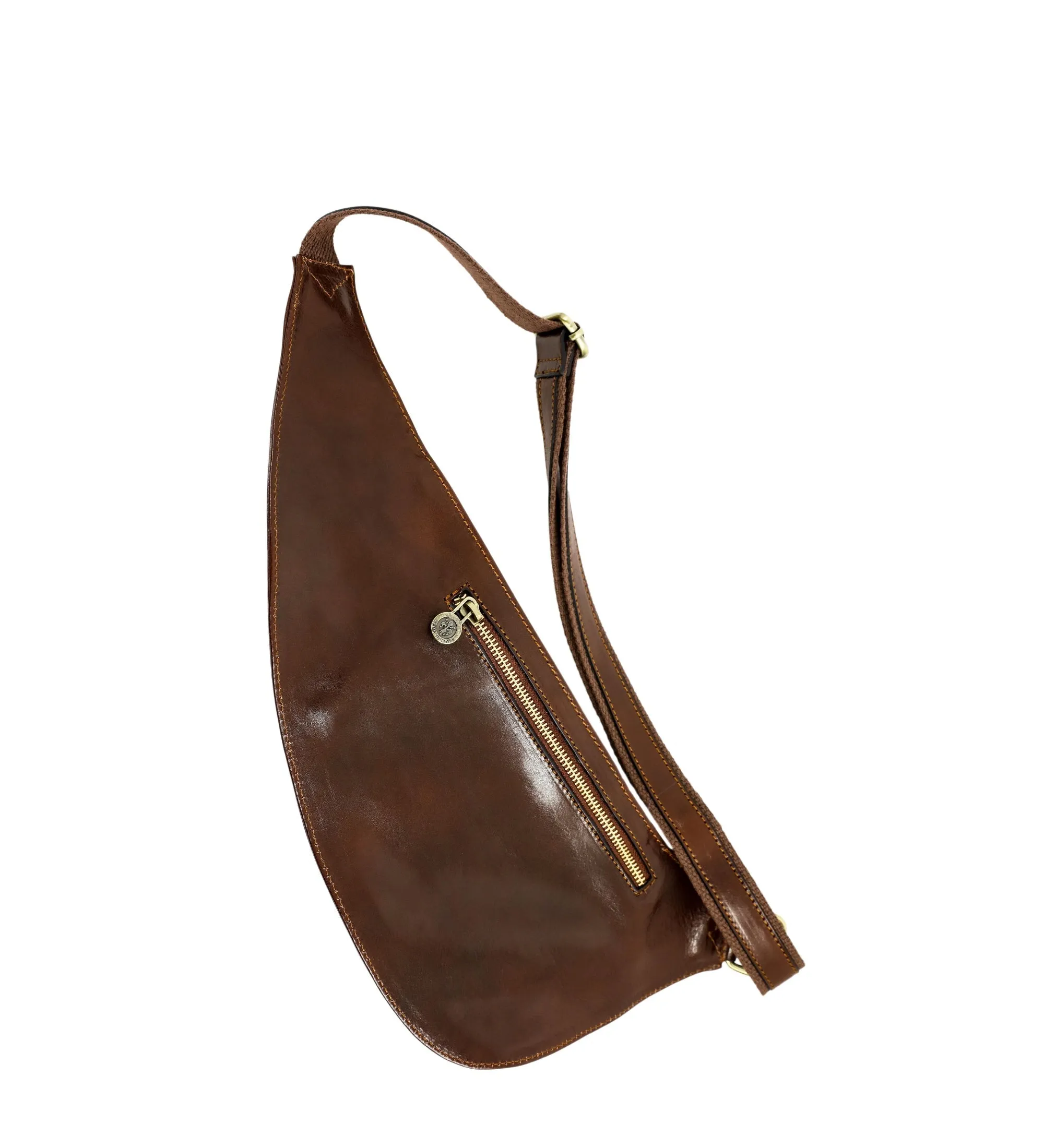 Leather Sling Bag Crossbody Bag - The Monk