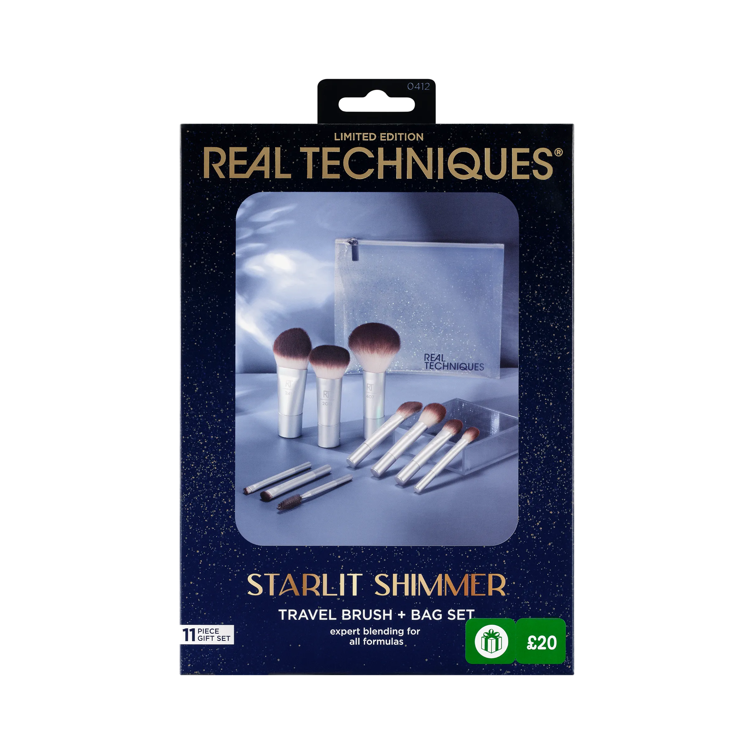 Limited Edition Starlit Shimmer Travel Brush   Bag Set