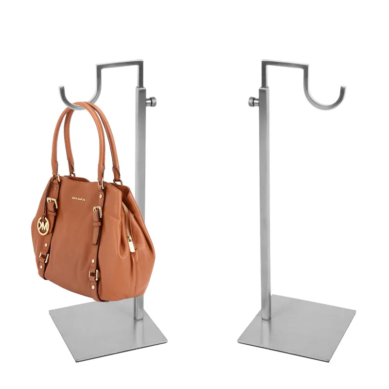 Linliangmuyu  Curved Hook metal Matte Silver / gold  Adjustable Handbag Display Stand  stainless steel Top-quality BJ15