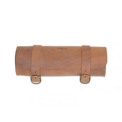 Longride Leather Tool Roll Bag Brown - 4 Liters