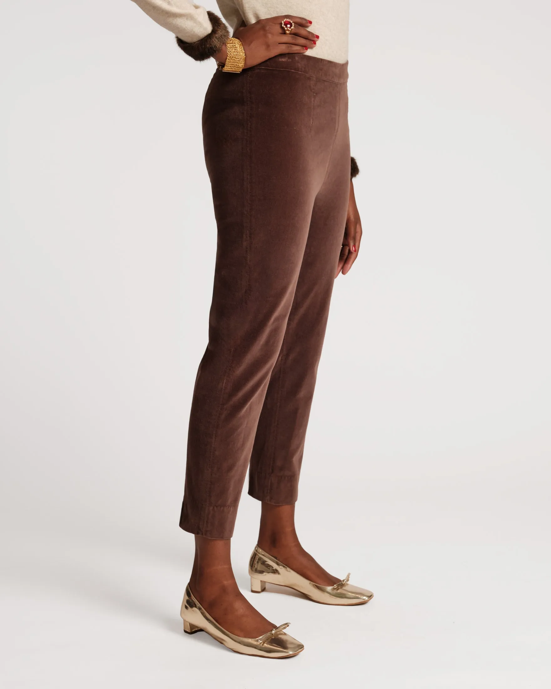 Lucy Velvet Cigarette Pant