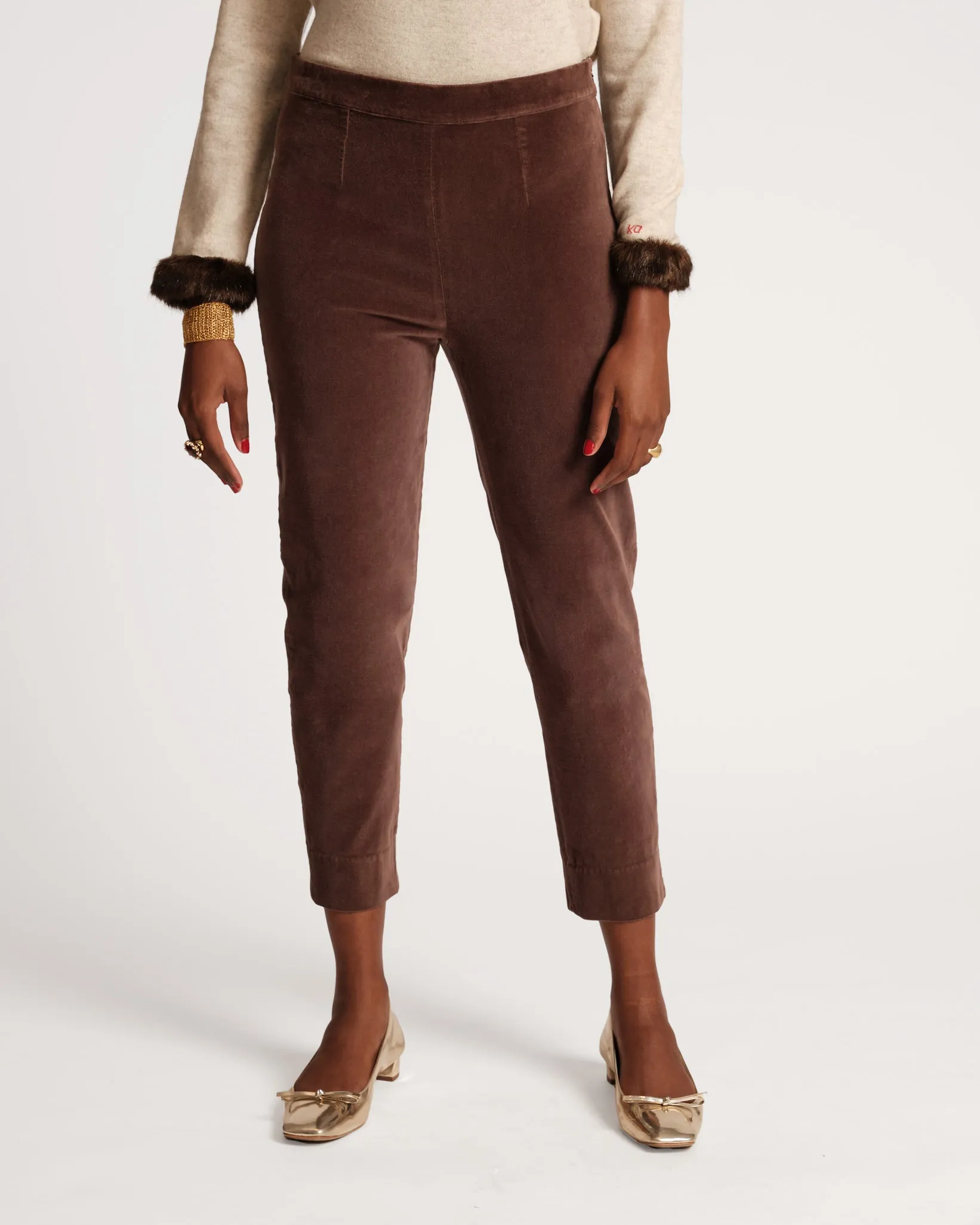 Lucy Velvet Cigarette Pant