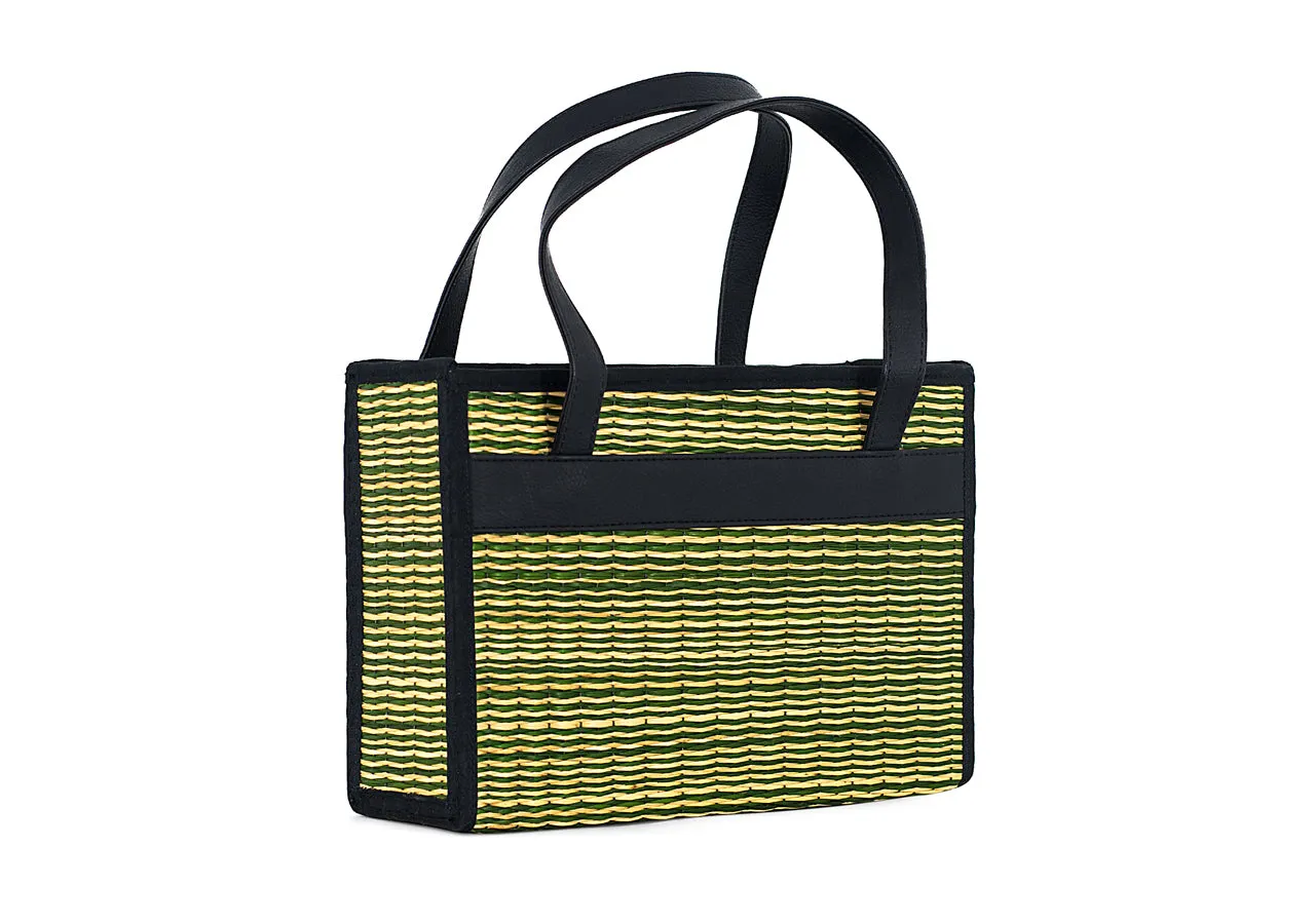 Market Tote with fabric handles