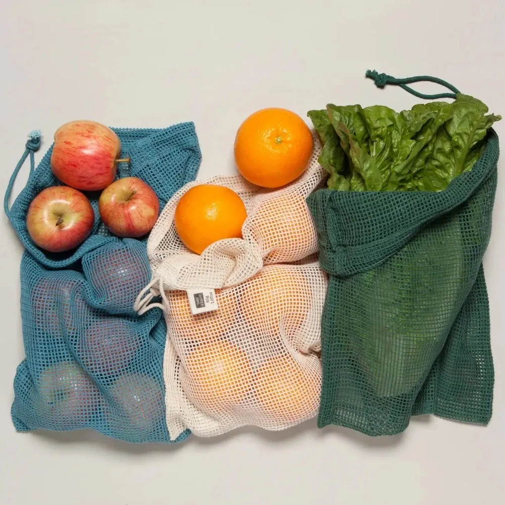 Mesh Produce Bags, Set of 3