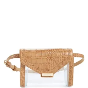 MICHAEL MICHAEL KORS Clear Belt Bag - Brown In Clear/ Acorn/ Lt Pol Gold