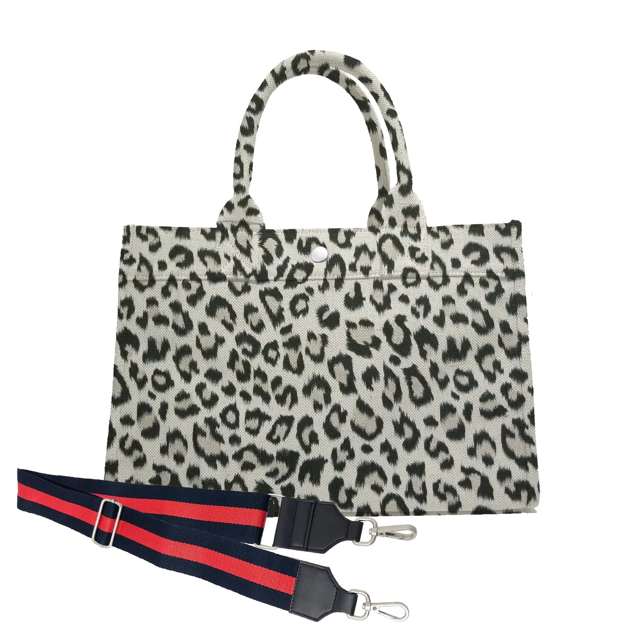 Midi East West Bag: Leopard