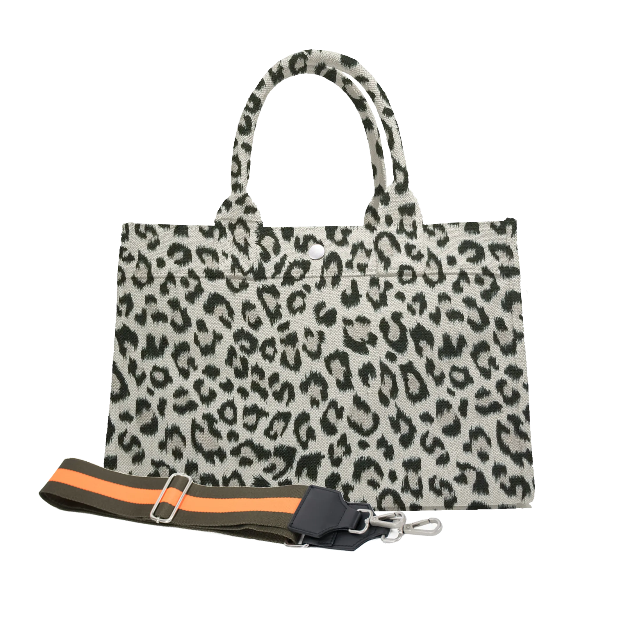 Midi East West Bag: Leopard