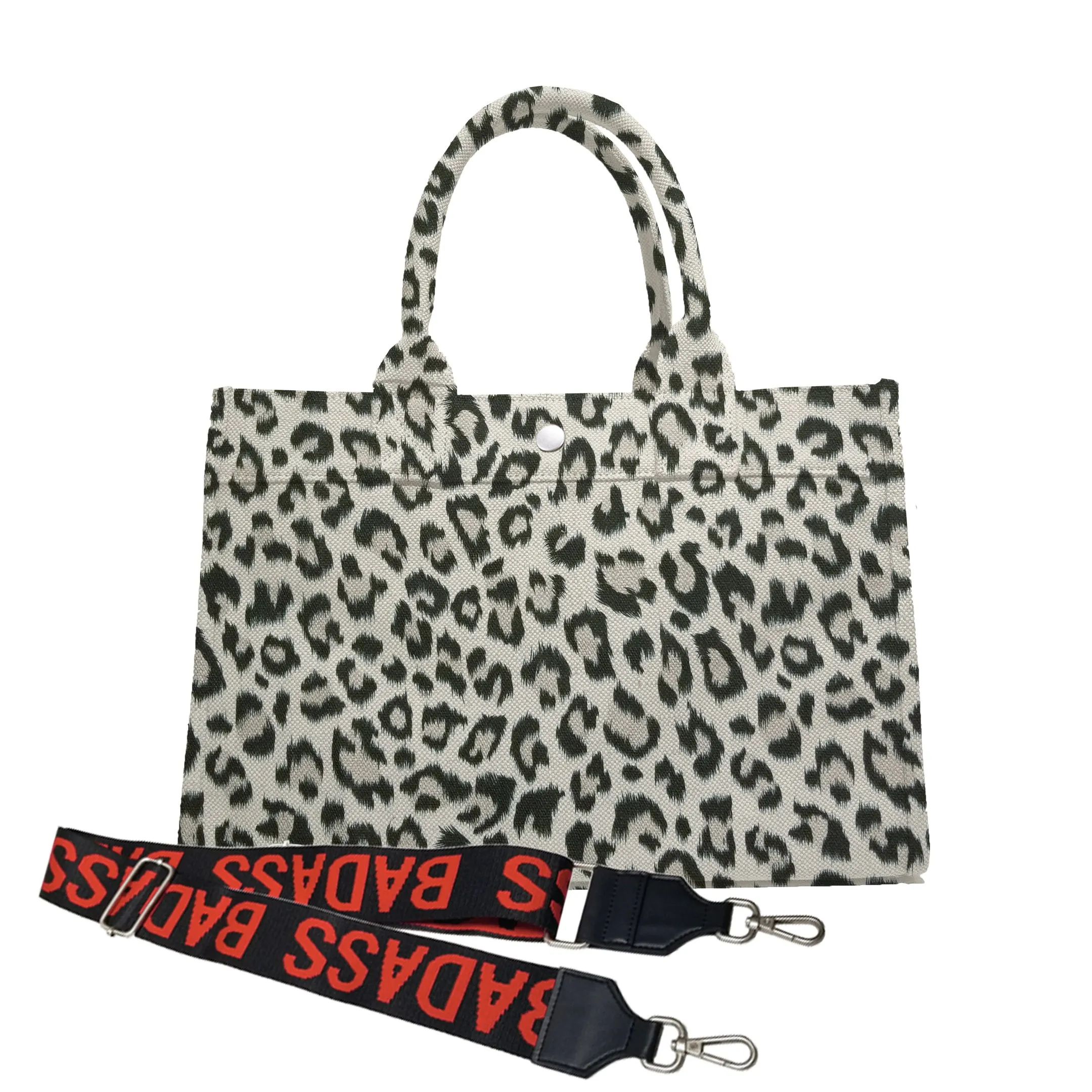 Midi East West Bag: Leopard