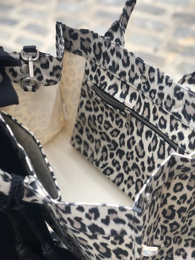 Midi East West Bag: Leopard