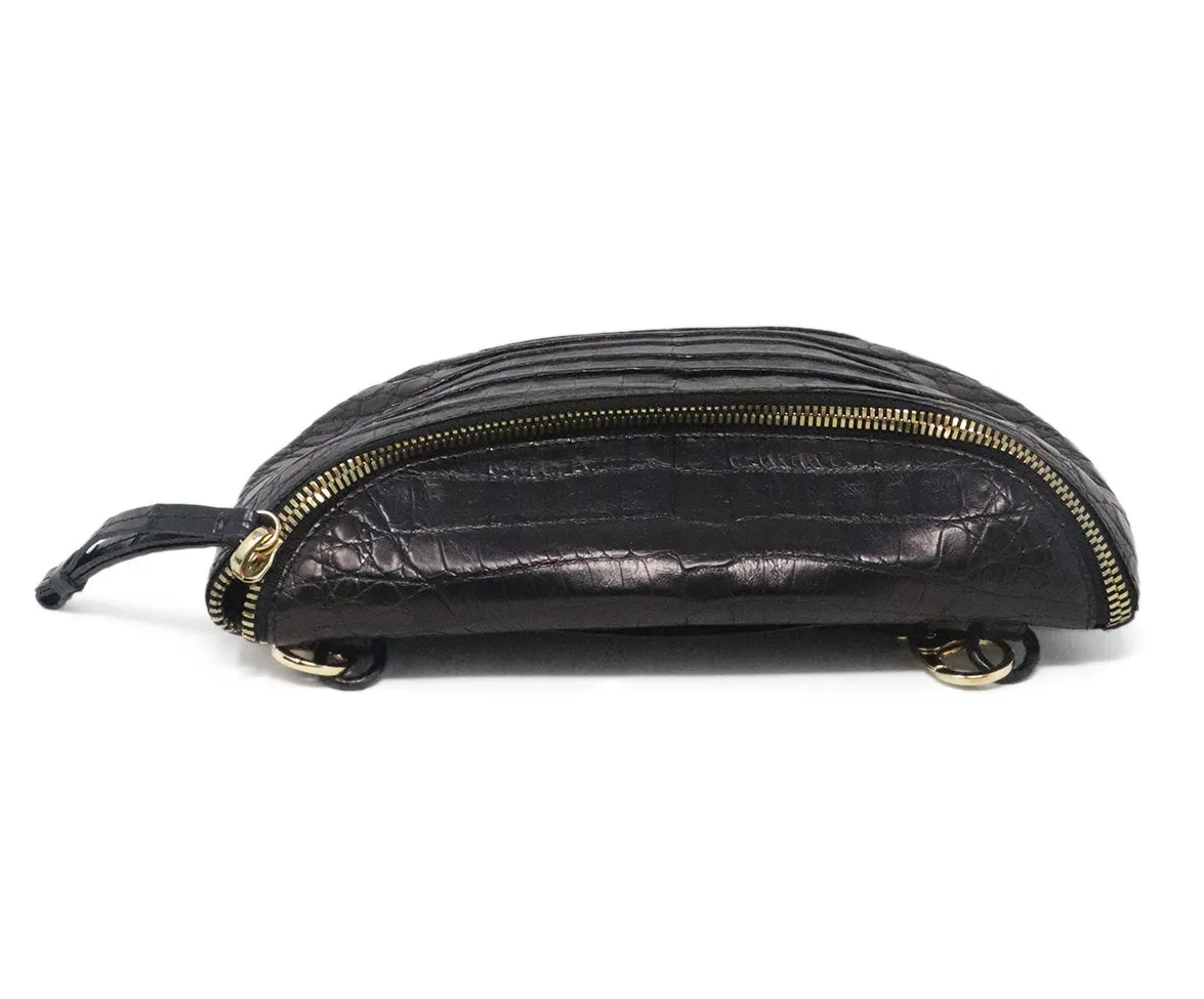 Nancy Gonzalez Black Alligator Crossbody