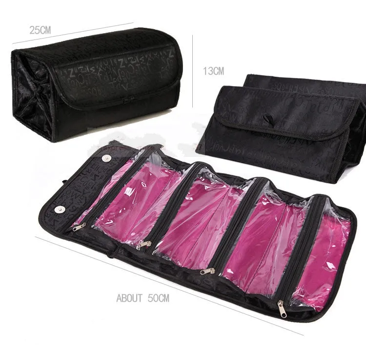 NEW arrival cosmetic bag fashion women makeup bag hanging toiletries travel kit jewelry organizer