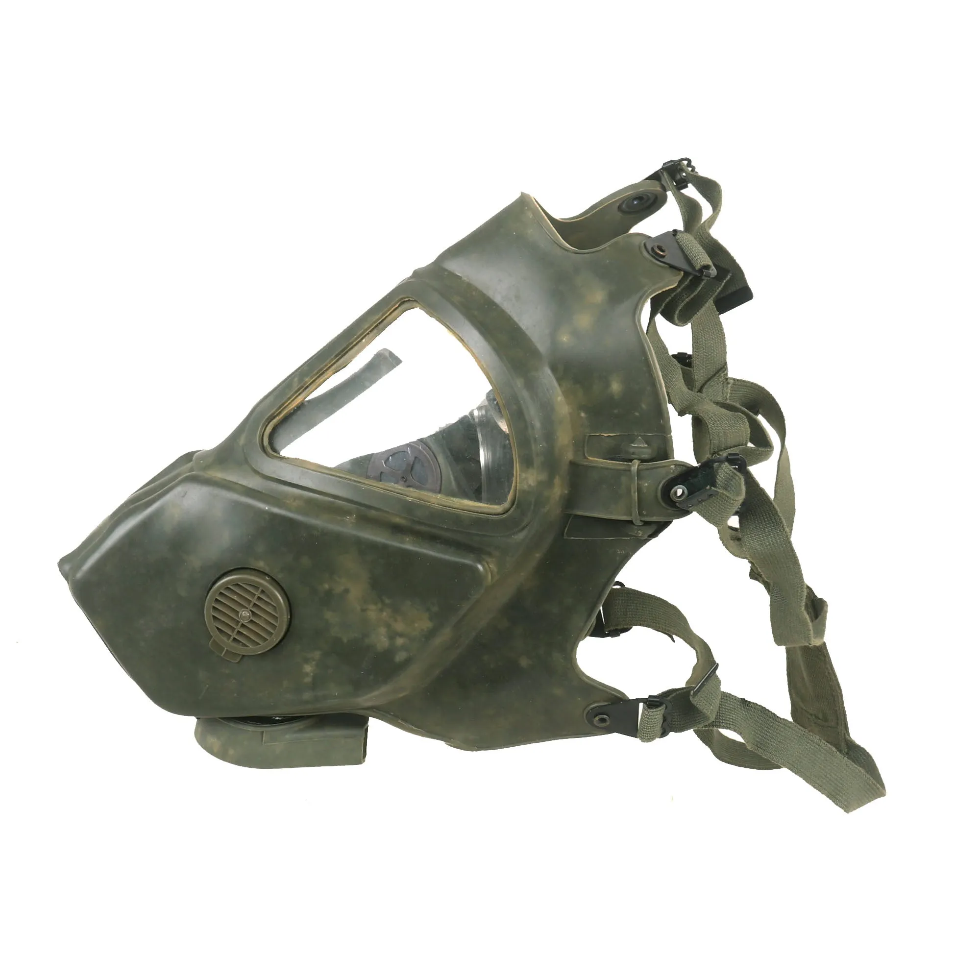 Original U.S. Vietnam War Era XM28E4 Grasshopper Riot Control Agent Gas Mask in Original Pouch - 1969 Dated