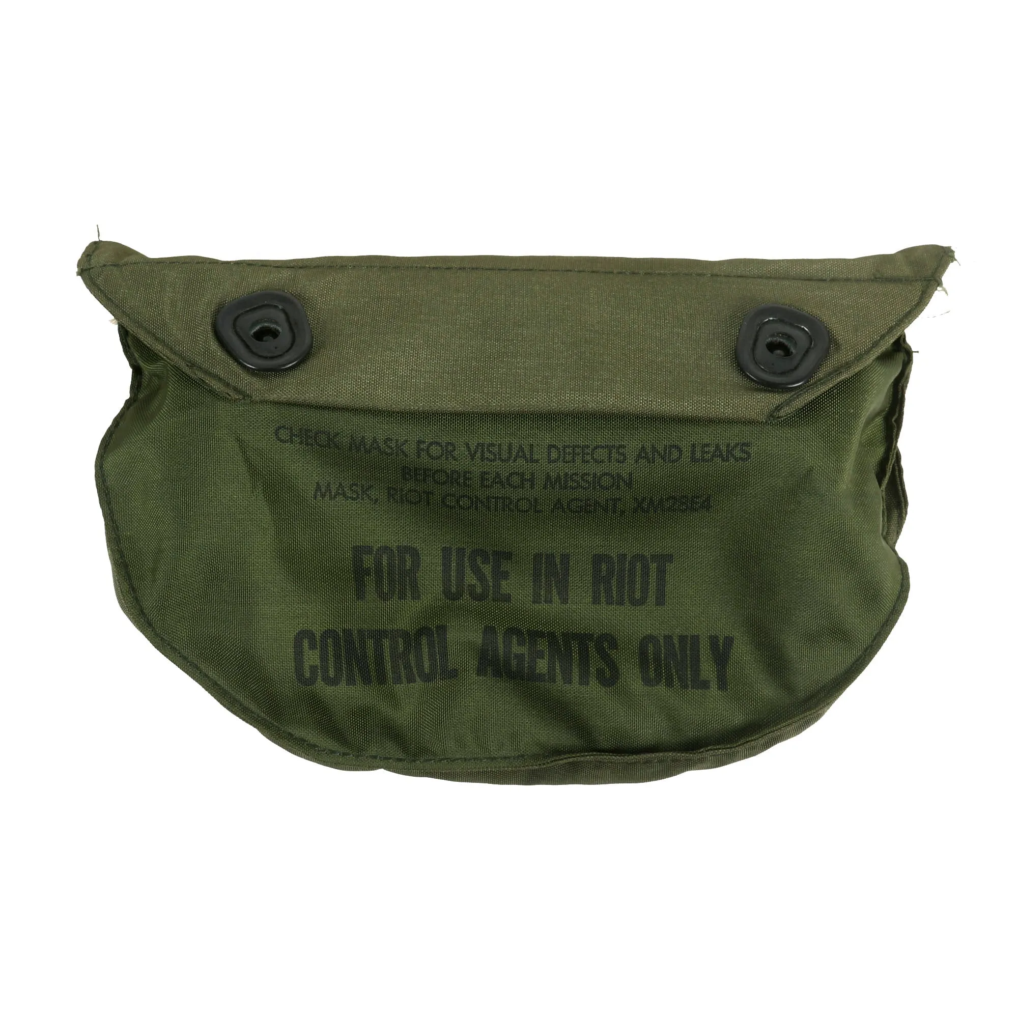 Original U.S. Vietnam War Era XM28E4 Grasshopper Riot Control Agent Gas Mask in Original Pouch - 1969 Dated