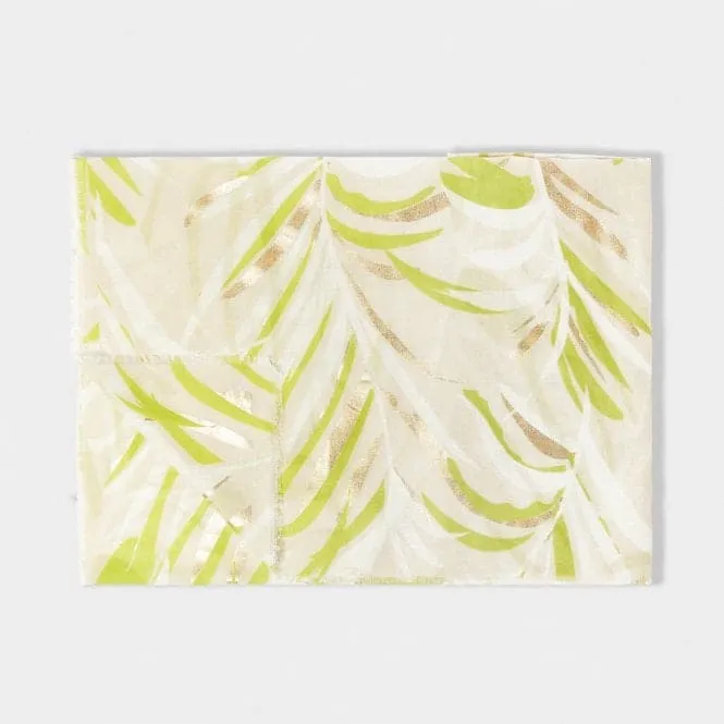 Palm Leaf Foil Printed Scarf KLS558