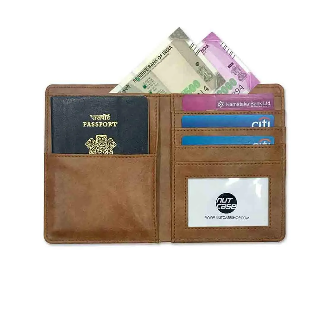 Passport Cover For Couples Travel Wallet Organizer  - Mrs Traveler Pink