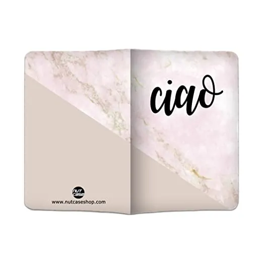 Passport Cover Holder Travel Wallet Case- Pink Marble