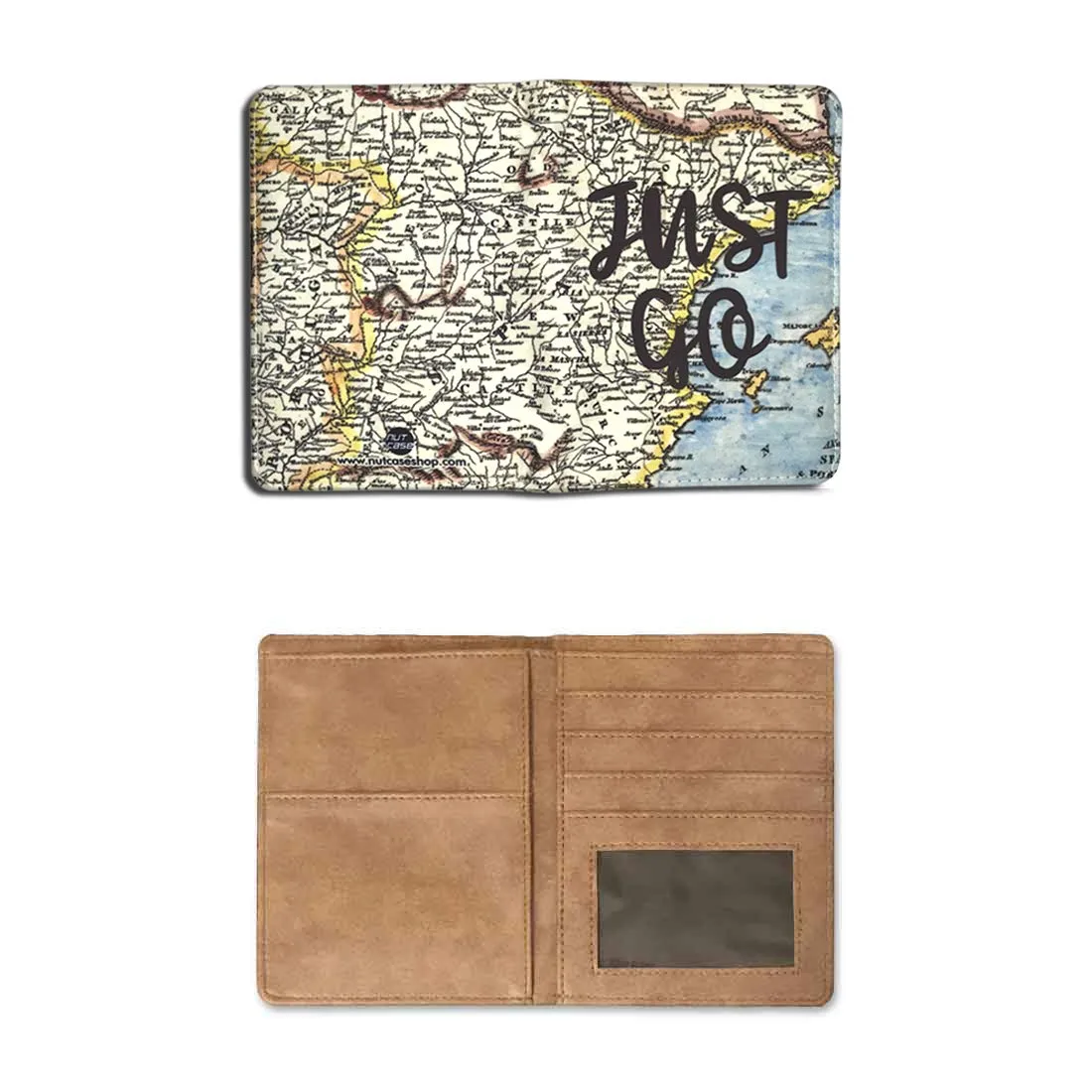 Passport Cover Travel Wallet Organizer  - Just Go