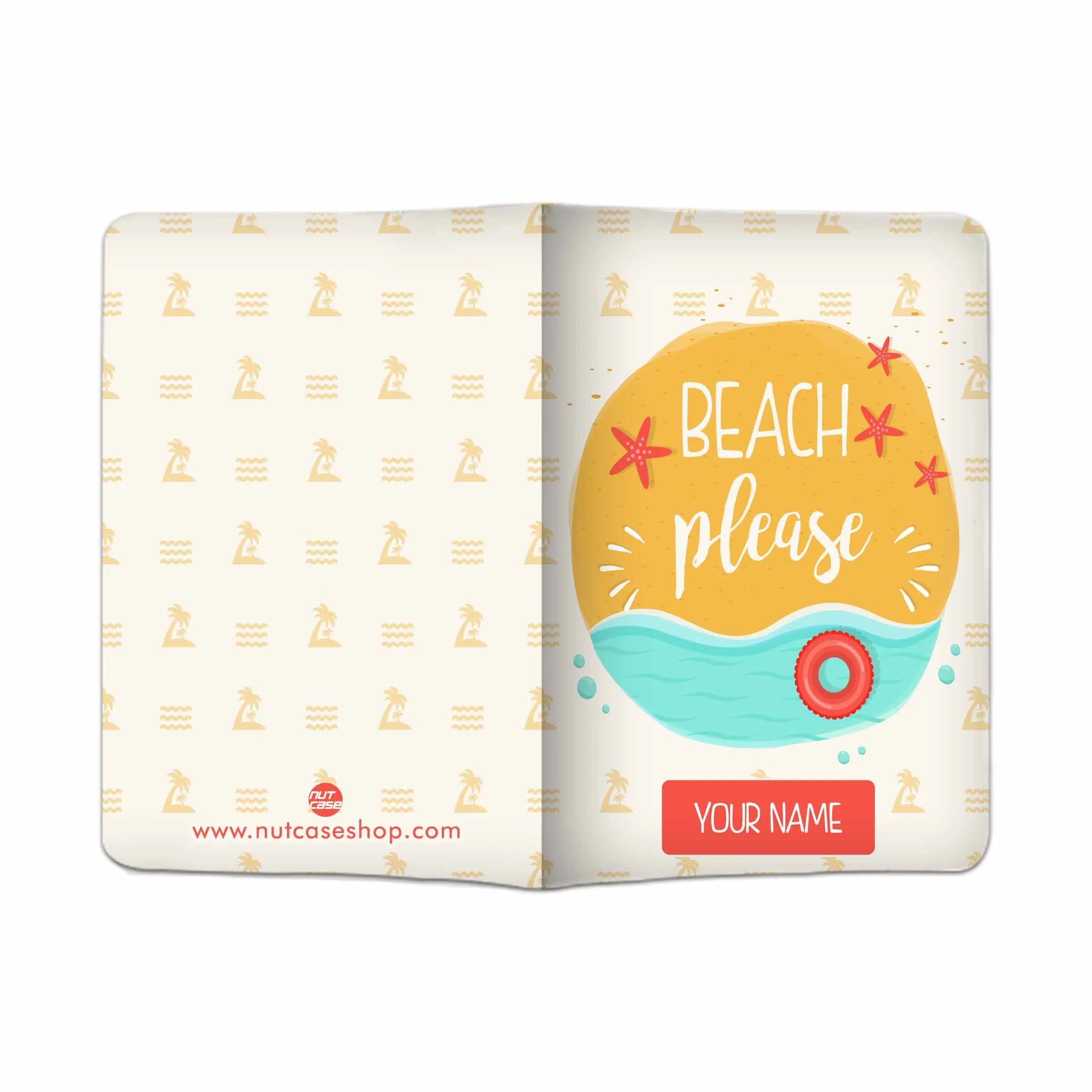 Personalised Passport Cover Travel Luggage Tag - Beach Please