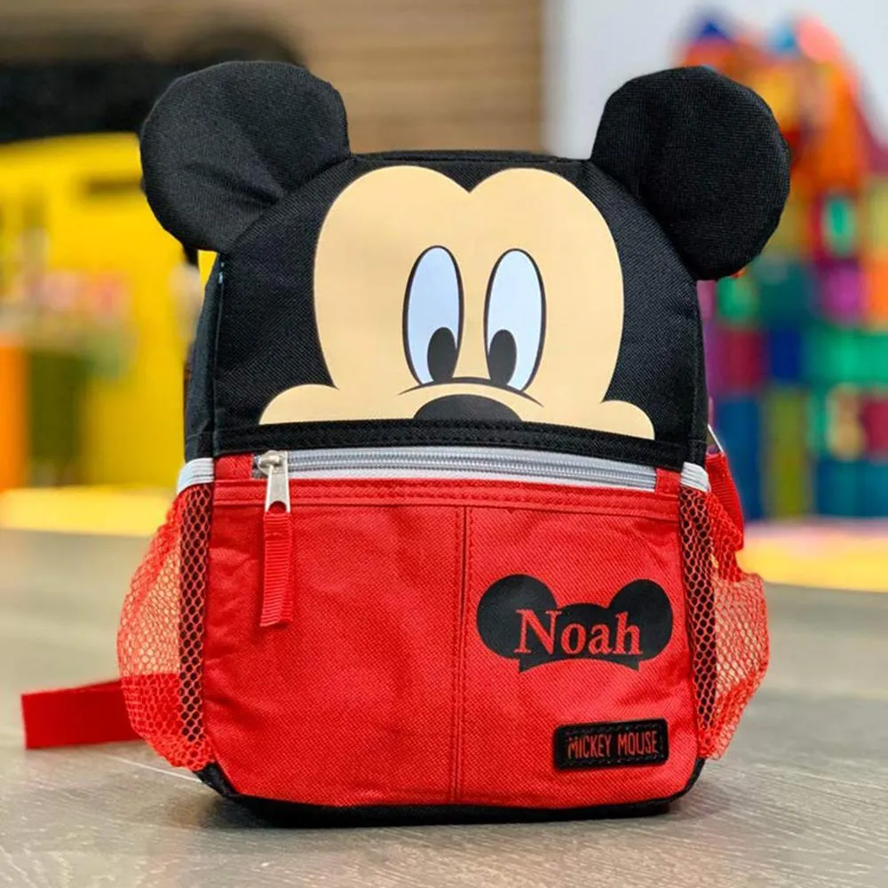 Personalized Mickey Mouse 10 Inch Mini Backpack with Harness