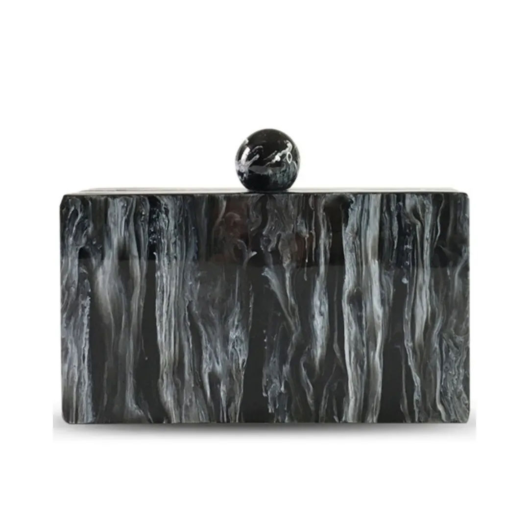 Pre Order:  Marble Grain Acrylic Crossbody Box Bag