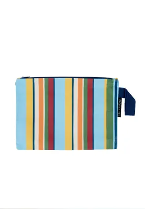 Project Ten Large Zip Pouch - Retro Stripe