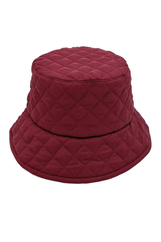 Quilted Padding Bucket Hat