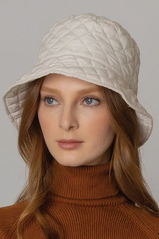 Quilted Padding Bucket Hat