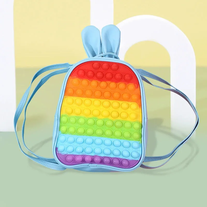 Rainbow Press Silicone Backpack for Kindergarten Kids - Princess Design