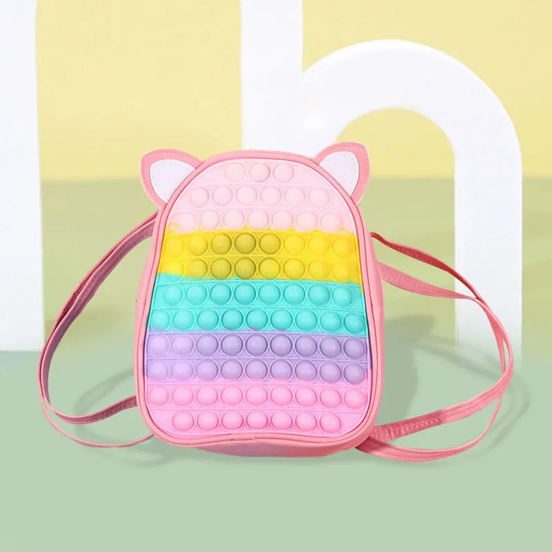 Rainbow Press Silicone Backpack for Kindergarten Kids - Princess Design