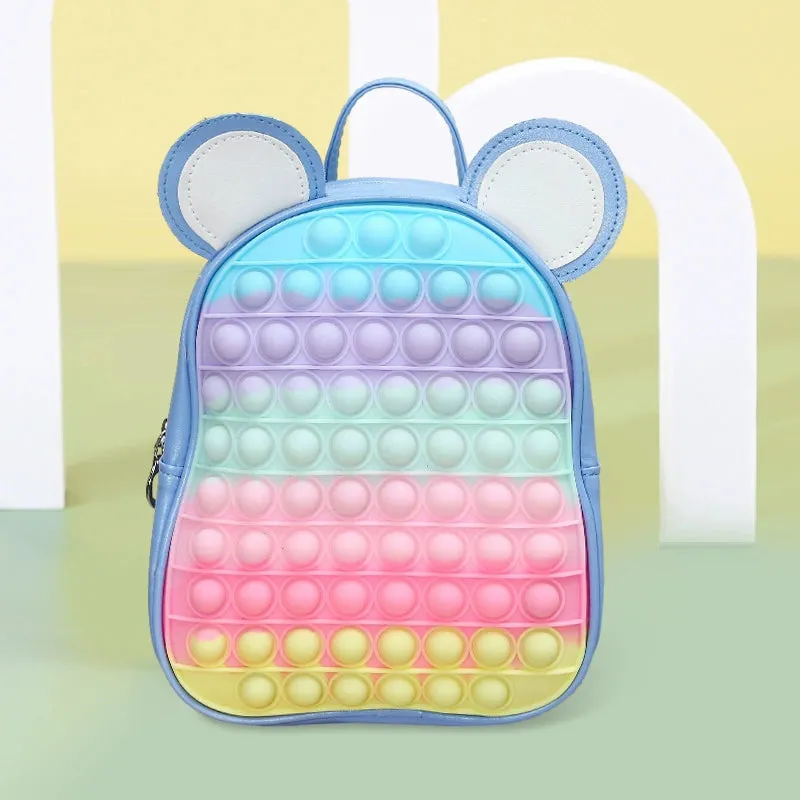 Rainbow Press Silicone Backpack for Kindergarten Kids - Princess Design