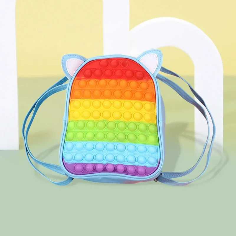 Rainbow Press Silicone Backpack for Kindergarten Kids - Princess Design