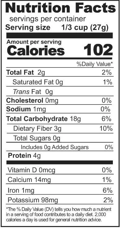 Rainy Day Foods Gluten-Free Quick Rolled Oats 50 lbs Bag - 840 Servings