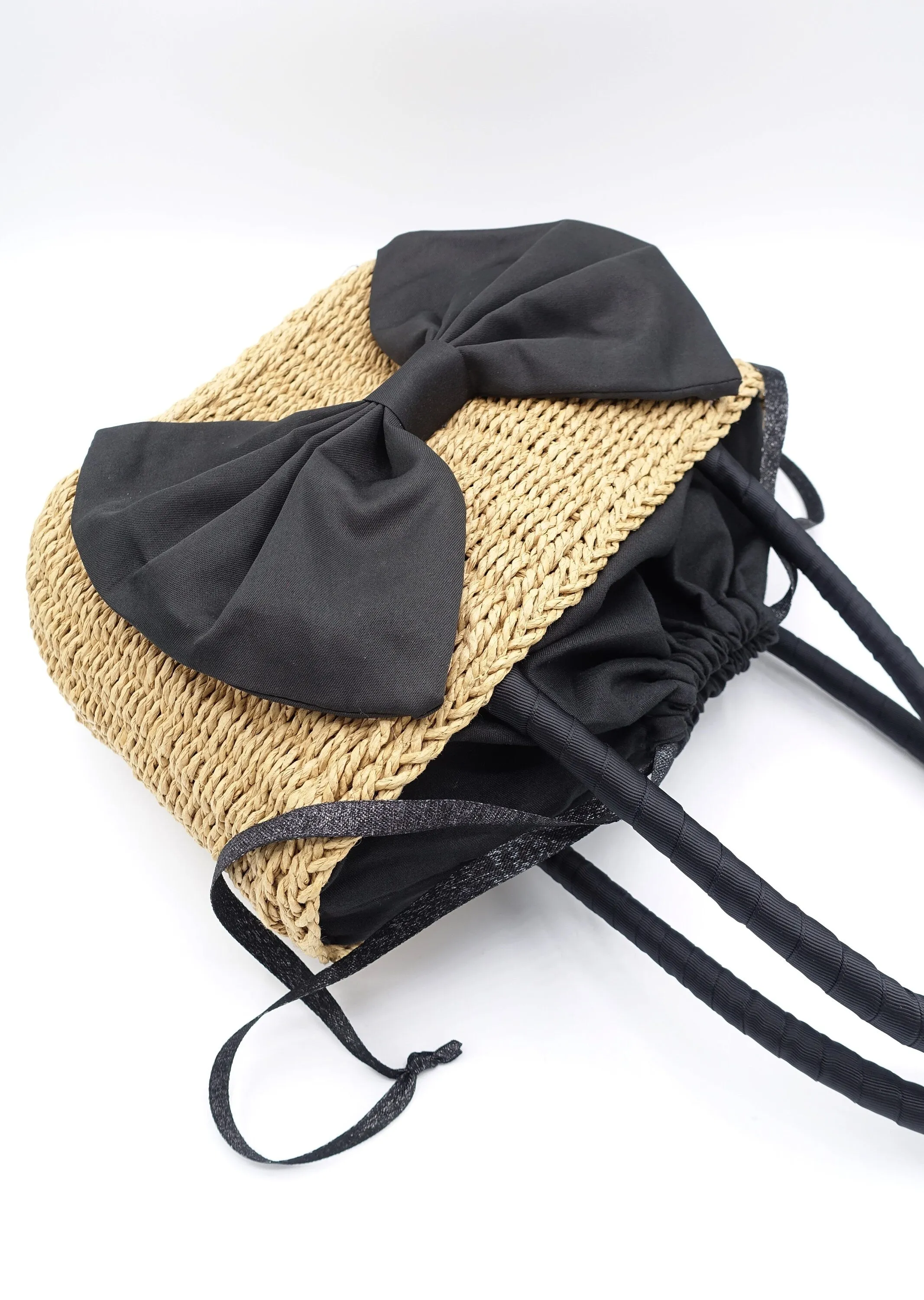 rattan handbag, rattan bow bag, vacation bag for women