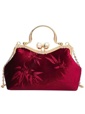 Red Velvet Cherry Blossom Purse