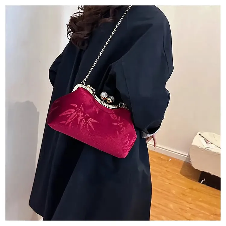 Red Velvet Cherry Blossom Purse